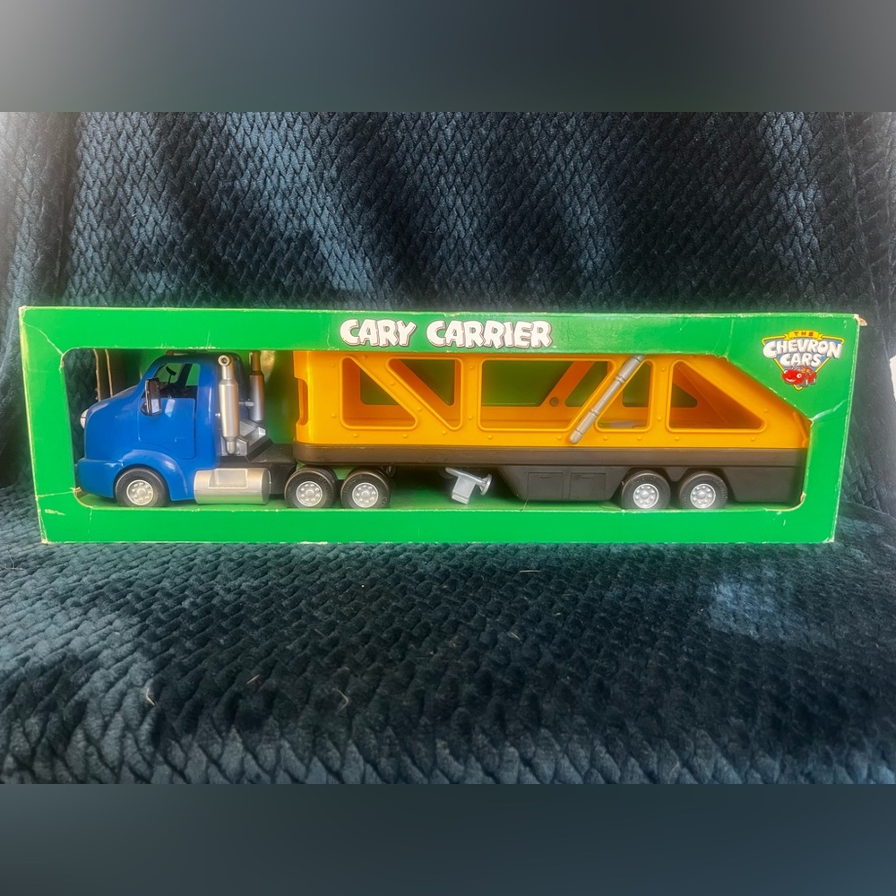 Cary Carrier Toy Truck - Blue and Orange